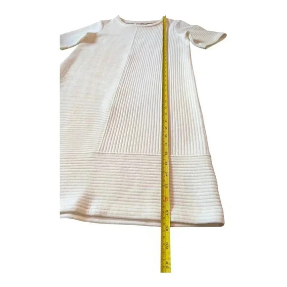 Boden | Hattie Shift Dress, Ribbed Ponte Knit, WW111, White, Size 6 - Picture 5 of 11